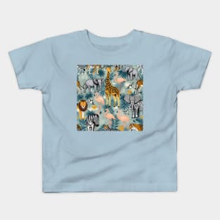 Tropical Safari Pattern Kids T-Shirt